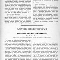 3089 - Page 2804 - Propos du jour / Partie scientifique. Prophylaxie de l’infection puerpérale, par M. Paul Delmas