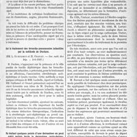 3102 - Page 2817 - Partie scientifique. L'actualité Scientifique. Les Sociétés Savantes. Paris. Rhumatisme aigu à manifestations articulaires tardives, (Soc, méd, des hôp. ; 3-6-1927) [(Bruxelles médical, 27 mars 1927)] / Sur le traitement des broncho-pneumonies infantiles par la méthode de Duchon, (Soc. méd. des hôp. ; 3-6-1927) / En traitant quelques points d’une dermatose on peut guérir parfois toute la dermatose (auto-dermothérapie), (Soc. de dermatologie et syph. ; 12-5-1727)