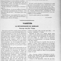 3116 - Page 2831 - Partie professionnelle, Hygiène, Assistance, Mutualité, Intérêts corporatifs, Variétés. Mutualité familiale. Aux jeunes médecins / Variétés. La botanomancie de rabelais. Panurge chez Her Trippa [A. Garrigues]