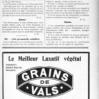3124 - Page XLI-2839 - Correspondance. Fiscalité. Patente en cas d’exercice dans une station balnéaire / Paiement de l’impôt en cas de vente d’une automobile / Cote personnelle mobilière