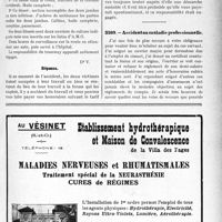 3180 - Page XLIX-2891 - Correspondance. Accidents du travail. Accident de la route : travail ou droit commun ? / Accident ou maladie professionnelle