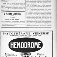 3188 - Page VII-2899 - Dernières nouvelles. Paris. Hommage à un praticien / Hôpitaux d’Amiens / Sénégal. Poste / A travers l’officiel. Service de santé militaire