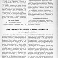 3202 - Page 2911 - Partie scientifique. Travaux Originaux. Clinique neurologique. Les opiacés en thérapeutique infantile, par le Dr. Germain Blechmann / Le rôle des rh1no-pharyng1tes en pathologie générale, par le Dr. Auguste Colin
