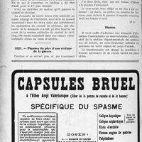 3249 - Page 2958-LXIV - Correspondance. Questions médico-militaires. Service militaire d’un étudiant. Sursis / Pension du père d’une victime de la guerre