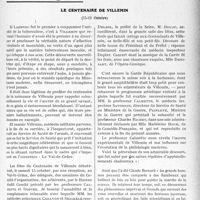 3286 - Page 2995 - Partie professionnelle, Hygiène, Assistance, Mutualité, Intérêts corporatifs, Variétés. Travaux Originaux. Le centenaire de Villemin, (15-19 Octobre)