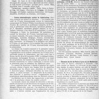 3303 - Page 3012 - Partie professionnelle, Hygiène, Assistance, Mutualité, Intérêts corporatifs, Variétés. Reportage professionnel. Nouvelles et Informations. Le Foyer médical franco-international / Union internationale contre la tuberculose / Association pour le développement des relations médicales, A. D. R. M / Chemins de fer de Paris à Lyon et à la Méditerranée