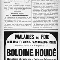 3309 - Page 3018-LXII - Correspondance. Application du Tarif Durafour-Fallières. Les interventions tarifées 10 fr. antérieurement / Médecine légale. Honoraires médico-légaux