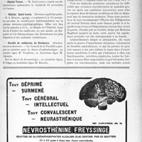 3316 - Page VII-3025 - Dernières nouvelles. Faculté de médecine de Paris / Hôpital Lariboisière / Hôpital Tenon / Hôpital Saint-Louis / Faculté de médecine de Bordeaux / Bordeaux. Inauguration de l’hôpital Boursier / Association des villégiatures du travail féminin