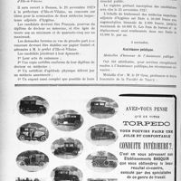 3319 - Page 3028-X - A travers l’officiel. Hygiène publique / Assistance publique