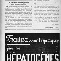 3321 - Page 3030-XII - Faits cliniques. Zona et varicelle / Les spécialités pharmaceutiques et la médecine sociale