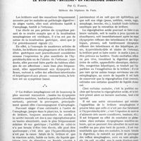 3325 - Page 3034 - Partie scientifique. Travaux Originaux. Le symptôme " brûlure " en pathologie digestive, par G. Faroy