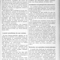 3336 - Page 3045 - Partie scientifique. L’Actualité Scientifique. La Presse. L’appendicectomie rétrograde, dite « sous-séreuse » [(La Presse médicale, 5 février 1927)] / Le pouvoir zymosthénique des eaux minérales [(La Presse médicale, 23 février 1927)] / Considérations sur la pathogénie des accidents sériques [(La Presse médicale, 5 mars 1927)] / Recherches sur la spirochétose broncho-pulmonaire [(La Presse médicale, 12 février 1927)]