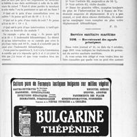 3370 - Page LVII-3079 - Correspondance. Application du tarif Maginot-Marin. Régularisation de carnet ; L’indemnité moyenne de déplacement / Service sanitaire maritime. Recrutement des agents principaux