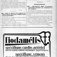 3374 - Page LXI-3081 - Correspondance. Fiscalité. Date d’exigibilité des impôts / Point de départ de la patente. Le médecin qui ne lait qu’un remplacement n’est pas patentable / Remplacements. Remplaçant, Police d’assurance automobile. Garantie du remplaçant et du remplacé