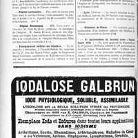 3383 - Page 3090-VIII - Dernières nouvelles. Faculté de médecine de Paris / Hôpital Saint-Louis / Hôpital Laennec / Hôpital Lariboisière / Hôpital Bretonneau / Enseignement médical des hôpitaux / Société de psychothérapie, d’hypnologie et de psychologie / Hôpital Rothschild / Lyon. Clinicat / Hôpitaux de Nîmes / Xe anniversaire du journal russe » Vratche buqié Délo »