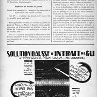 3385 - Page 3092-X - A travers l’officiel. Hygiène publique / Accidents du travail / Expertises en Conseil de guerre