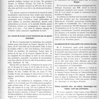 3407 - Page 3114 - Partie scientifique. L’Actualité Scientifique. Les Sociétés Savantes. Toulouse. Société de médecine, chirurgie et pharmacie. Pustule maligne mortelle à localisation initiale vélo-palatine / Les cancers de la face et leur traitement par les agents physiques / Le traitement des anémies graves par la méthode Wipple / La radioactivité de l’atmosphère des stations thermales / Fièvre typhoïde chez un enfant, hémorragies intestinales, mort par perforation