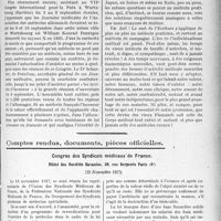 3428 - Page 3135 - Partie professionnelle, Hygiène, Assistance, Mutualité, Intérêts corporatifs, Variétés. Travaux Originaux. Assistance médicale gratuite. Pour les médecins de campagne.... et peut-être aussi pour les autres, par le Dr. Edgar Leroy / Comptes rendus, documents, pièces officielles. Congrès des Syndicats médicaux de France, Hôtel des Sociétés Savantes, 28, rue Serpente Paris (6°), (30 Novembre 1927)