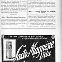 3436 - Page LVII-3143 - Correspondance. Accidents du travail. Date d’application de la loi qui a modifié le calcul du salaire de base / Envoi des notes d’honoraires / Accident survenu en revenant du travail