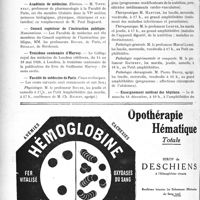3447 - Page 3154-VI - Dernières nouvelles. Nécrologie [Mme Rimey] / Académie de médecine / Conseil supérieur de l’instruction publique / Troisième centenaire d’Harvey / Faculté de médecine de Paris / Enseignement médical des hôpitaux
