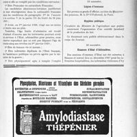 3450 - Page IX-3157 - A travers l’officiel. Hôpitaux militaires / Légion d’honneur / Hygiène publique / Examen d’Etat d’infirmières