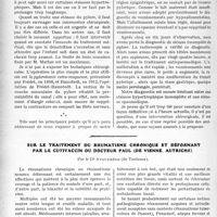 3533 - Page 3240 - Partie scientifique. Travaux Originaux. Clinique médicale des enfants, (Hôpital Des Enfants-malades), M. le professeur Nobécourt. Sur un nourrisson atteint de sténose pylorique. Sténose organique ou sténose spasmodique ? / Sur le traitement du rhumatisme chronique et déformant par le cutivaccin du docteur Paul (de Vienne, Autriche), par le Dr. Ayguebère