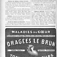 3589 - Page 3296-VIII - Dernières nouvelles. Réunion annuelle des médecins du P. L. M / Paris / Externes des hôpitaux victimes du devoir / Bordeaux / Faculté de médecine de Montpellier / Faculté de médecine de Strasbourg / Hôpitaux de Paris / Hôpital de Marseille