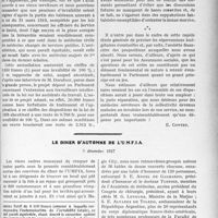 3630 - Page 3337 - Partie professionnelle, Hygiène, Assistance, Mutualité, Intérêts corporatifs, Variétés. Travaux Originaux. Jurisprudence. Le Dr. oit à indemnisation pour accidents et maladies survenus dans l’exercice de fonctions médicales administratives [E. Contet] / Le dîner d’automne de l’U. M. F. I. A, 5 décembre 1927