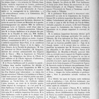 3634 - Page 3341 - Partie professionnelle, Hygiène, Assistance, Mutualité, Intérêts corporatifs, Variétés. Comptes rendus, documents, pièces officielles.... Mutualité familiale du corps médical français. Le centenaire de Villemin à Nancy