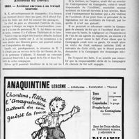 3642 - Page LVII-3349 - Correspondance. Fiscalité. Taxe des prestations sur les automobiles / Accidents du travail. Accident survenu à un travail bénévole