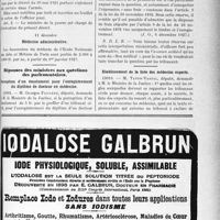 3658 - Page XI-3363 - A travers l’officiel. Service militaire / Médecine administrative / Réponses des ministres aux questions des parlementaires. Perception d’un émolument pour l’enregistrement du diplôme de docteur en médecine / Etablissement de la liste des médecins experts