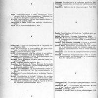3707 - Page 3412 - Table des matières contenues dans le «Concours Médical». Année 1927, 2e Semestre. Bibliographie