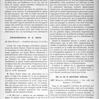 0032 - Page 31 - Partie scientifique. L’actualité Scientifique. Les Sociétés Savantes. Paris. Azotémie par manque de sel, (Académie de médecine ; 4-12-1928) / Ostéochondromatose de la hanche, (Société de chirurgie ; 17-10-28) / Sur les modifications du sang produites par la cure de foie ou de ses extraits dans les anémies, (Soc. méd. des hôpitaux ; 26-10-28) / Sur un cas de pancréatite ourlienne, (Soc. méd. des hôpitaux ; 9-11-1928)