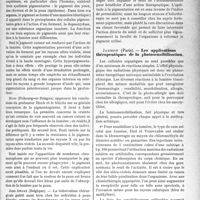 0036 - Page 35 - Partie scientifique. L’actualité Scientifique. Les Congrès. Première Conférence internationale de la lumière, (suite). La pigmentation de la lumière, Bloch / Les applications thérapeutiques de la photosensibilisation, Jausion