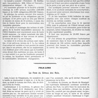 0048 - Page 47 - Partie professionnelle, Hygiène, Assistance, Mutualité, Intérêts corporatifs, Variétés. Travaux Originaux. Mutualité familiale. La maison syndicale des médecins à Paris [F. Jayle] / Folk-lore. La Fève du Gâteau des Rois [Dr P. Noury]