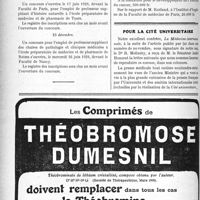 0063 - Page 62-LX - A travers les publications officielles. 1° Journal officiel. Hygiène publique / Enseignement de la médecine / 2° Bulletin municipal officiel de la ville de Paris. Subventions diverses / Pour la cité universitaire