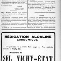 0068 - Page LXV-67 - Correspondance. Accidents du Travail. Accident survenu à une ouvrière travaillant chez elle / Accident survenu à un ouvrier prêté par son patron à un autre patron