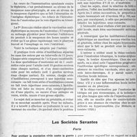 0097 - Page 96 - Partie scientifique. L’Actualité Scientifique. La Presse. Les soins de la peau et des muqueuses dans la rougeole [(L’Hôpital, septembre 1928, A)] / La voie nasale, voie d’introduction des vaccins [(La Médecine, septembre 1928)] / Les Sociétés Savantes. Paris. Pour protéger la population civile contre la guerre chimique, (Académie de médecine ; 4-12-1928)