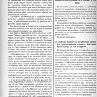 0101 - Page 100 - Partie scientifique. L’Actualité Scientifique. Les Sociétés Savantes. Montpellier. Société des sciences médicales et biologiques dé Montpellier et du Languedoc méditerranéen. La douleur et le traitement hydrominéral de Lamalou / Traitement hydro-minéral de la douleur, à Aix-les- Bains / Le syndrome douloureux des affections chroniques des voies respiratoires inférieures. Son traitement hydro-minéral. Le rôle de la plèvre / A propos d’un cas de lipomatose multiple