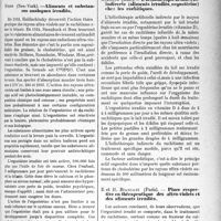 0104 - Page 103 - Partie scientifique. L’Actualité Scientifique. Les Congrès. Première Conférence internationale de la lumière, (suite). Photosensibilisation et photoanaphylaxie, L. Marceron / Aliments et substances analogues irradiés, Hess / L héliothérapie artificielle indirecte (aliments irradiés, ergosterine) chez les rachitiques, Wieland / Place respective en thérapeutique des ultra-violets et des aliments irradiés, E et H. Biancani