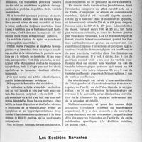 0172 - Page 169 - Partie scientifique. L’actualité Scientifique. La Presse. Traitement de la variole [(Le Bulletin médical, 28 juillet 1928)] / Les Sociétés Savantes. Paris. La prophylaxie anti-tuberculeuse et les conseils de révision, (Académie de, médecine ; 18-12-1928)