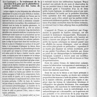 0180 - Page 177 - Partie scientifique. L’actualité Scientifique. Les Congrès. Première Conférence internationale de la lumière, (suite et fin). Le traitement de la tuberculose de la peau par la photothérapie locale combinée avec des bains de lumière généraux, Reyn