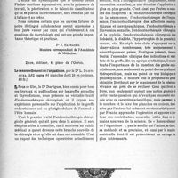 0185 - Page 182 - Partie scientifique. L’actualité Scientifique. Les Livres. Les dysmorphies congénitales du rachis et leurs syndromes cliniques, parle Dr Henri Fischer / Le renouvellement de l’organisme, par le Dr L. Dartigues, Doin, éditeur