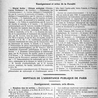 0207 - Page 204 - Partie professionnelle, Hygiène, Assistance, Mutualité, Intérêts corporatifs, Variétés. La tribune médico-professionnelle des abonnés. Réflexions sans amertume sur la méthode qui a présidé au vote du conseil de la confédération des syndicats médicaux français / Faculté de médecine de Paris. Enseignement et actes de la Faculté / Hôpitaux de l’assistance publique de Paris. Enseignement, concours, avis divers