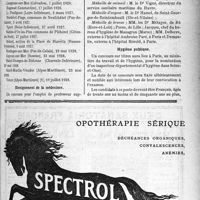 0212 - Page LXV-209 - A travers l’officiel. Stations hydrominérales et climatiques / Enseignement de la médecine / Médaille d’honneur des épidémies / Hygiène publique