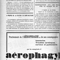 0215 - Page 212-LXVIII - A travers l’officiel. Réponses des Ministres aux questions des Parlementaires. Application du Guide barème des pensions militaires / A propos de la station de Saint-Nectaire / Modifications aux lois fiscales par le budget de 1929. 1° Impôts sur les revenus. Impôt sur les traitements et salaires