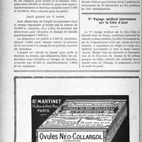 0217 - Page 212 bis-LXX - Modifications aux lois fiscales par le budget de 1929. 1° Impôts sur les revenus. Impôt sur les traitements et salaires / Impôt sur les bénéfices des professions non commerciales / Impôt général sur le revenu / 2° Droit de visite des pharmacies / Ve Voyage médical international sur la Côte d'Azur