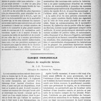 0238 - Page 233 - Partie scientifique. Travaux Originaux. Réflexions de fin d'année sur la vaccination préventive antituberculeuse par le B. C. G, par M. Georges Schreiber / Clinique chirurgicale. Fracture du scaphoïde tarsien, M. J. -P. Tourneux