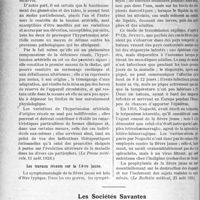 0249 - Page 244 - Partie scientifique. L'Actualité Scientifique. La Presse. De la signification physiologique et du mécanisme pathogénique de l’hypertension artérielle d’origine rénale [(La Presse médicale, 11 août 1928)] / Les travaux récents sur la fièvre jaune [(Le Bulletin médical, 25 août 1928)] / Les Sociétés Savantes. Paris. Traitement des épithéliomas de la langue, (Société de chirurgie ; 14-11-1928)
