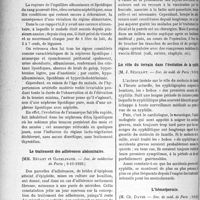 0251 - Page 246 - Partie scientifique. L'Actualité Scientifique. Les Sociétés Savantes. Paris. Fractures de l’acétabulum, (Société de chirurgie ; 7-11-1928) / Remarques sur un cas de néphrose lipoidique, (Soc. méd. des hôpitaux23-11-28) / Le traitement des adhérences abdominales, (Soc. de médecine de Paris ; 9-11-1928) / Lu rôle du terrain dans l’évolution de la syphilis, (Soc. de méd. de Paris ; 9-11-28) / L’hémospermie, (Soc. de méd. de Paris ; 9-11-28)